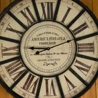 Nástenné hodiny kovové XXL 60cm