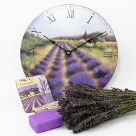 Nástenné hodiny Lány levandule 30cm