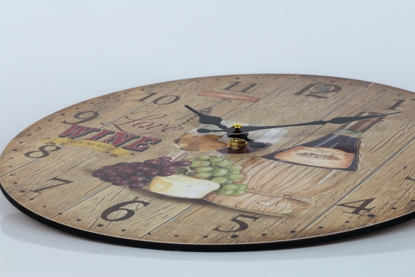 Nástenné hodiny Love wine 33cm