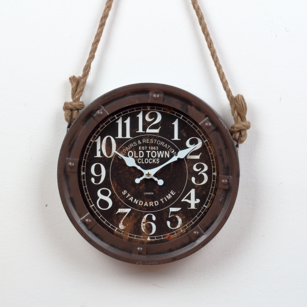 Nástenné hodiny OLD TOWN Clocks 27,5x6cm