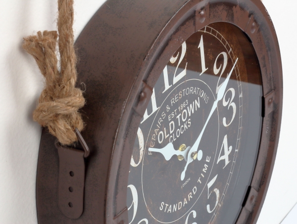 Nástenné hodiny OLD TOWN Clocks 27,5x6cm