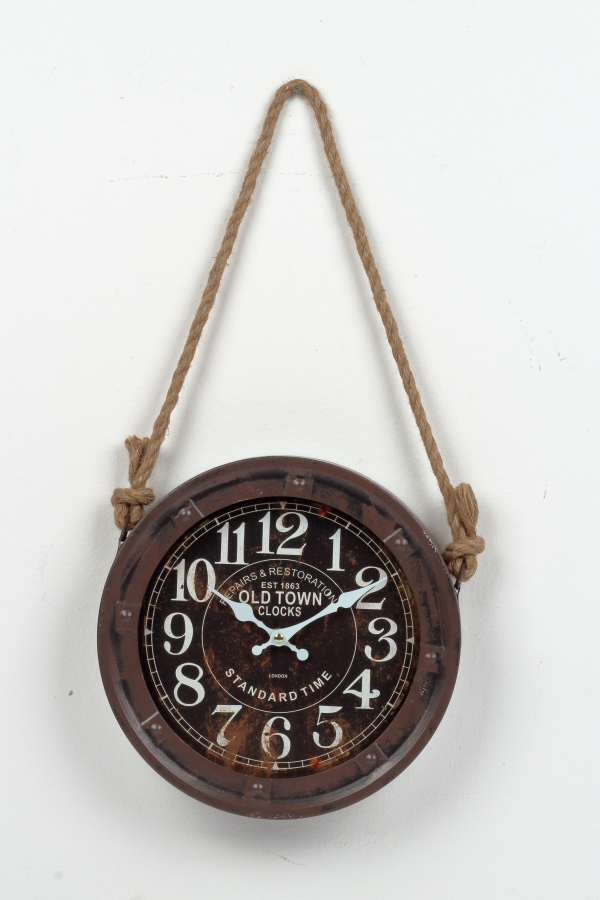 Nástenné hodiny OLD TOWN Clocks 27,5x6cm