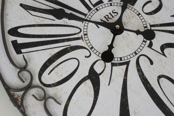 Nástenné hodiny oválne Paris 60x45cm