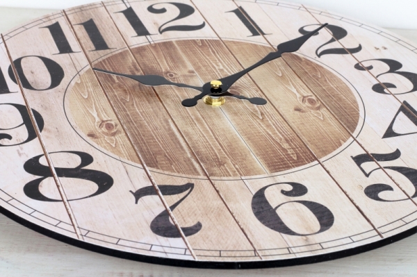 Nástenné hodiny doskový vzhľad 34cm