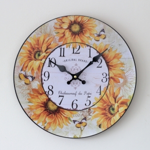 nástenné hodiny retro vidiek