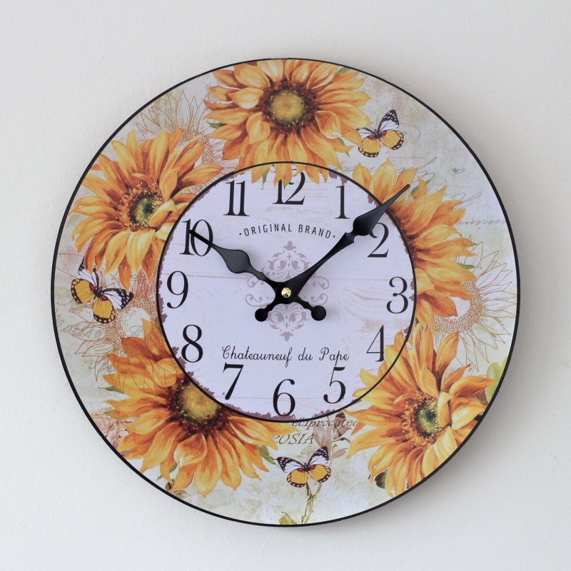 nástenné hodiny retro vidiek