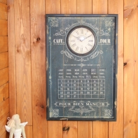 Nástenné hodiny s kalendárom 40x60cm