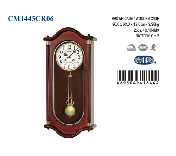 Nástenné hodiny s kyvadlom 30x12x63cm