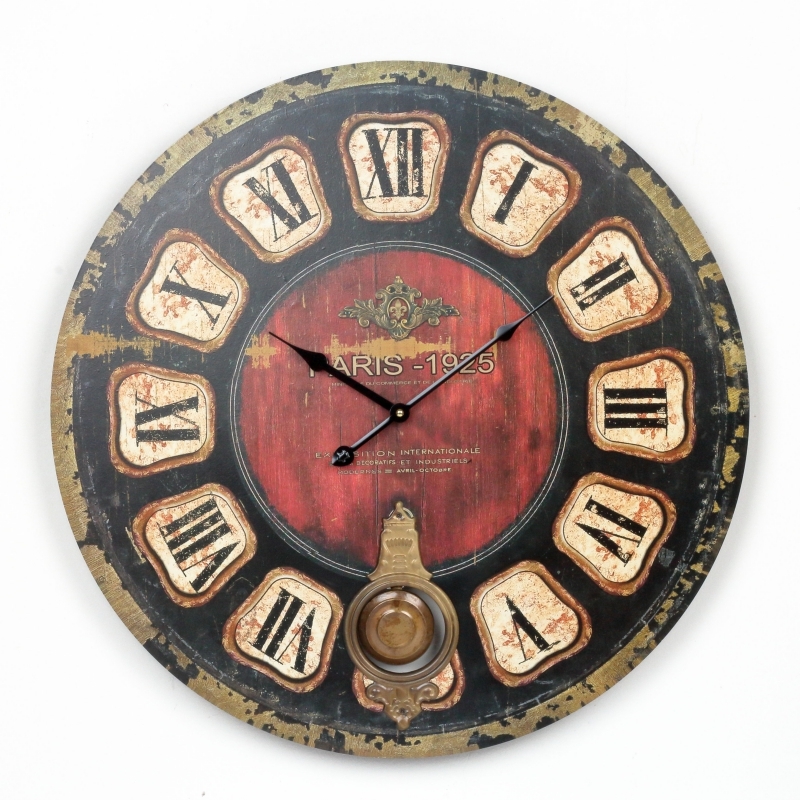 Nástenné hodiny s kyvadlom Paris 1925 58cm