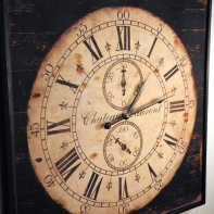 Nástenné hodiny vidiecký styl 60x60 cm