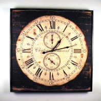 Nástenné hodiny vidiecký styl 60x60 cm