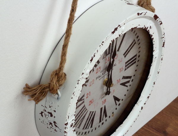 Nástenné hodiny VINTAGE s povrazom 27,5cm