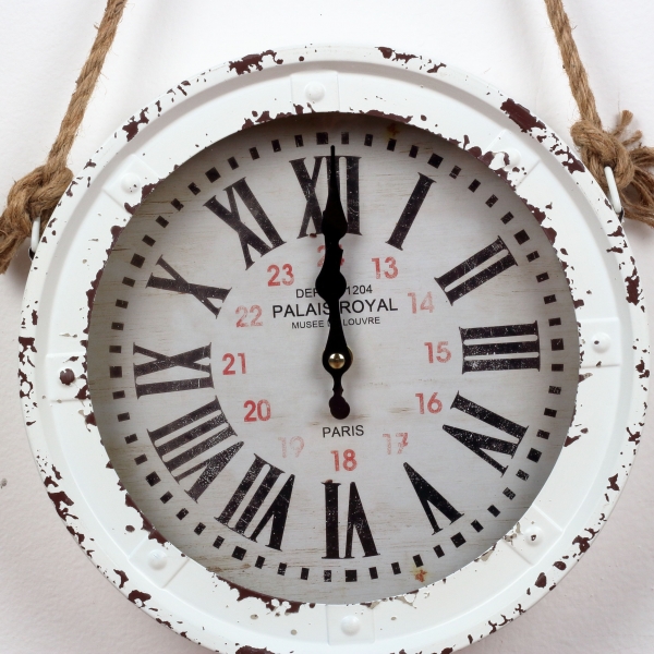 Nástenné hodiny VINTAGE s povrazom 27,5cm