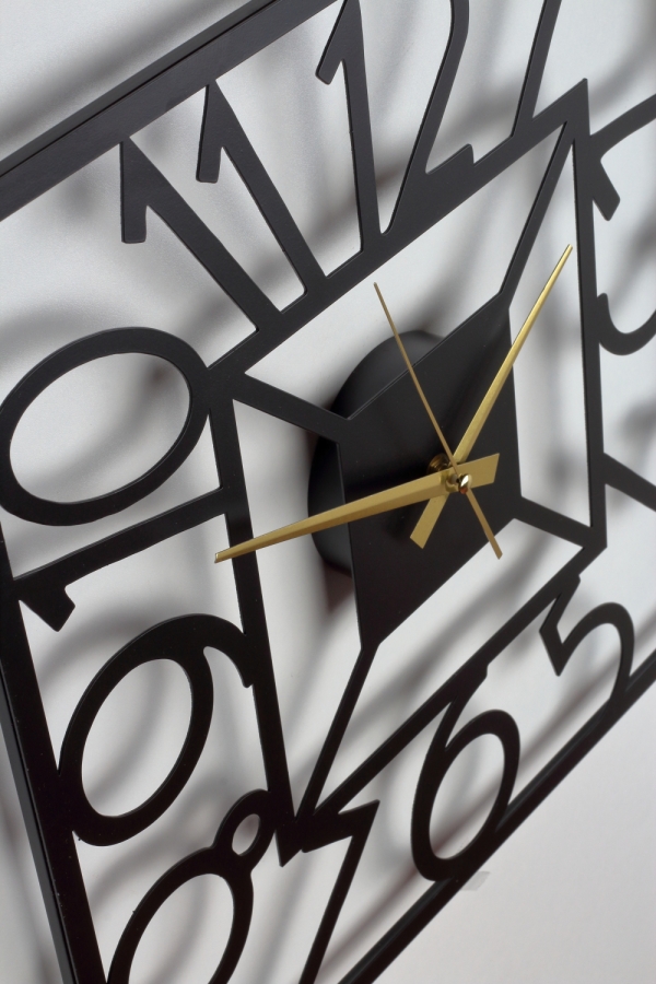 Nástenné kovové hodiny 40x40cm 