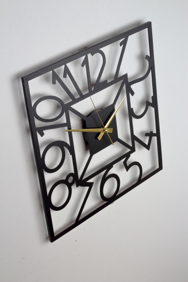 Nástenné kovové hodiny 40x40cm 