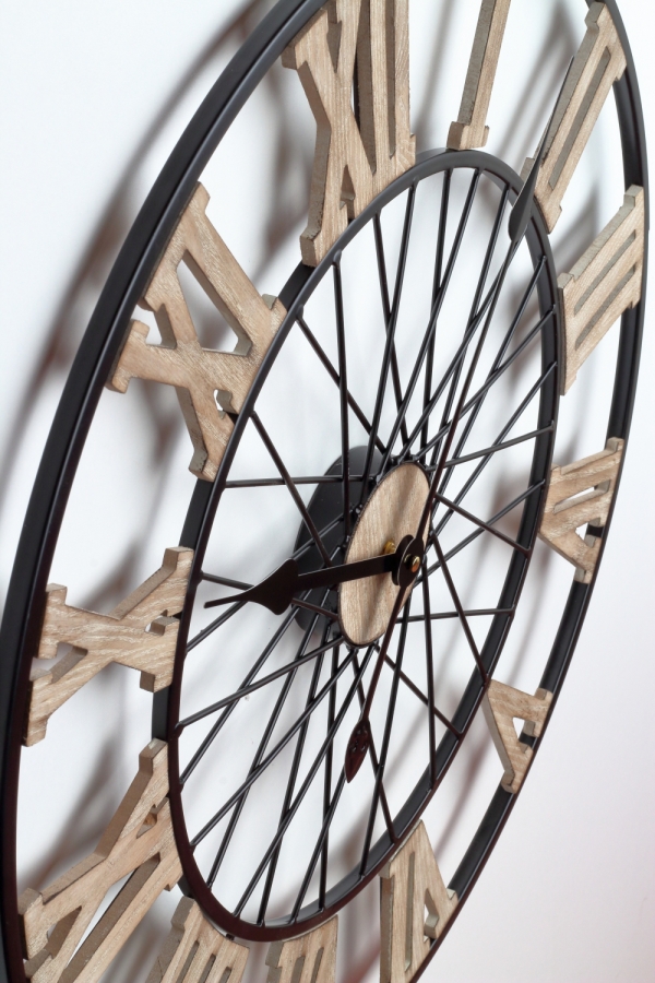 Nástenné kovové hodiny 58cm 