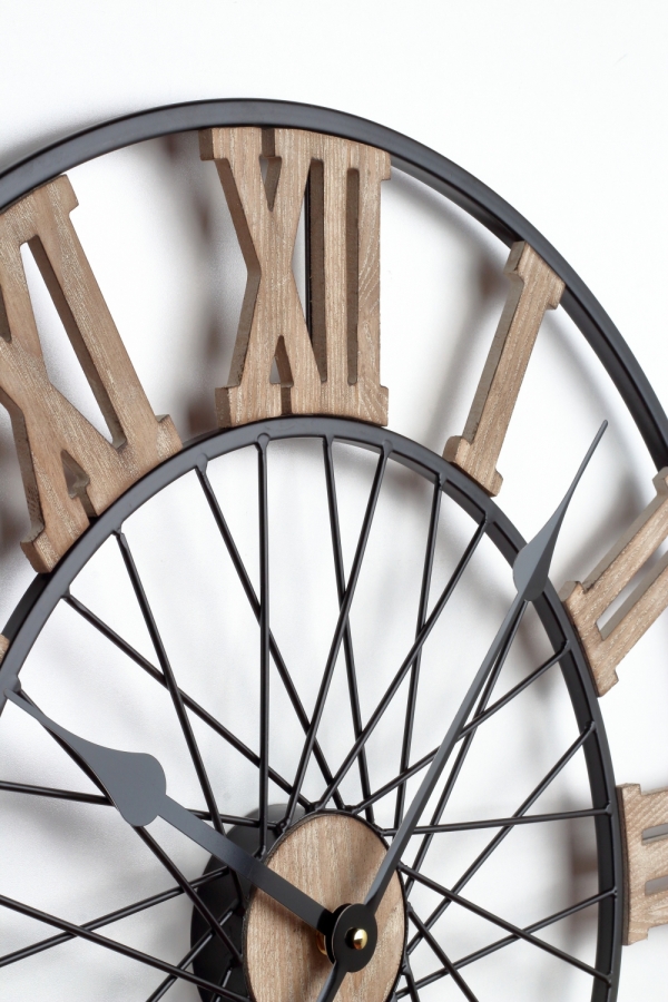 Nástenné kovové hodiny 58cm 