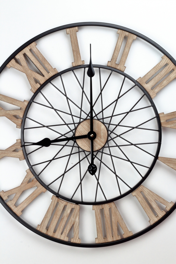 Nástenné kovové hodiny 58cm 