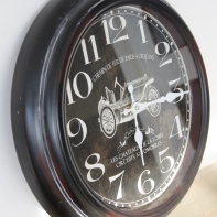 Nástenné kovové hodiny Automobiles 37cm