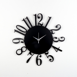 Nástenné kovové hodiny bez rámu 40cm