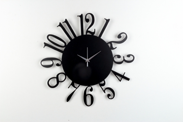 Nástenné kovové hodiny bez rámu 40cm