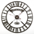Nástenné kovové XXL hodiny Café de Paris 73 cm