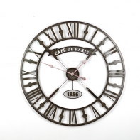 Nástenné kovové XXL hodiny Café de Paris 73 cm