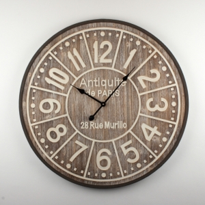 Nástenné guľaté vintage hodiny Antiquia de Paris 80cm