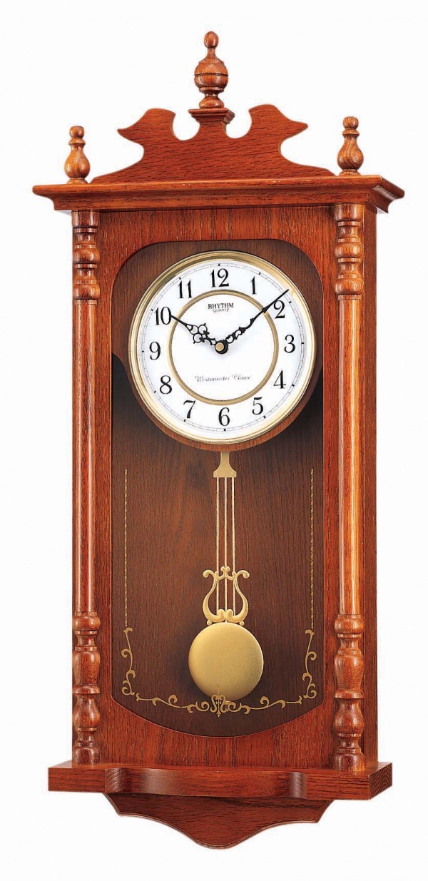 Nástenné kyvadlové hodiny pendlovky 32,5 x 75 x 12,2 cm