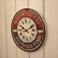Nástenné retro hodiny OLD TOWN 40cm
