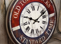 Nástenné retro hodiny OLD TOWN 40cm