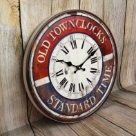 Nástenné retro hodiny OLD TOWN 40cm