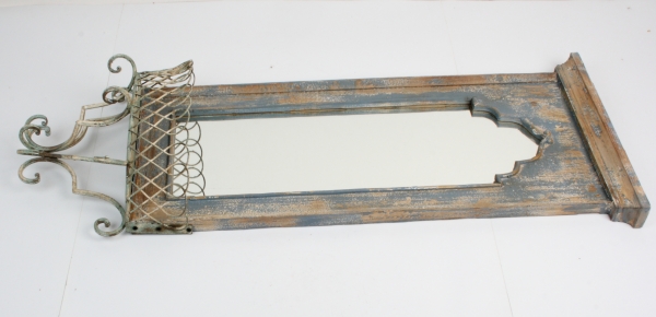 Nástenné zrkadlo so zábradlím 42x16x105cm