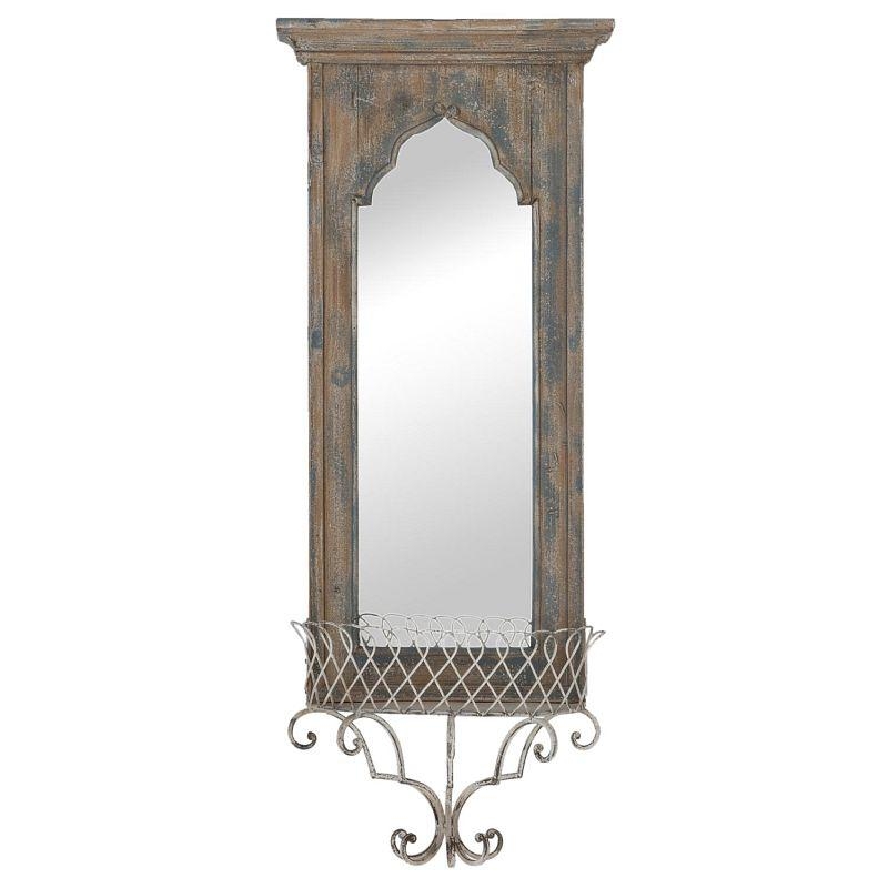 Nástenné zrkadlo so zábradlím 42x16x105cm