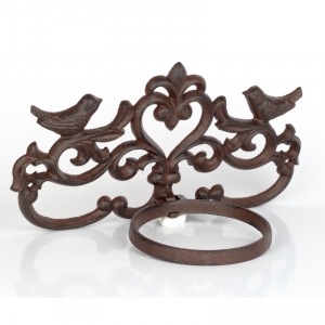 Nástenný držiak na kvetináč s vtáčikmi 31x15cm