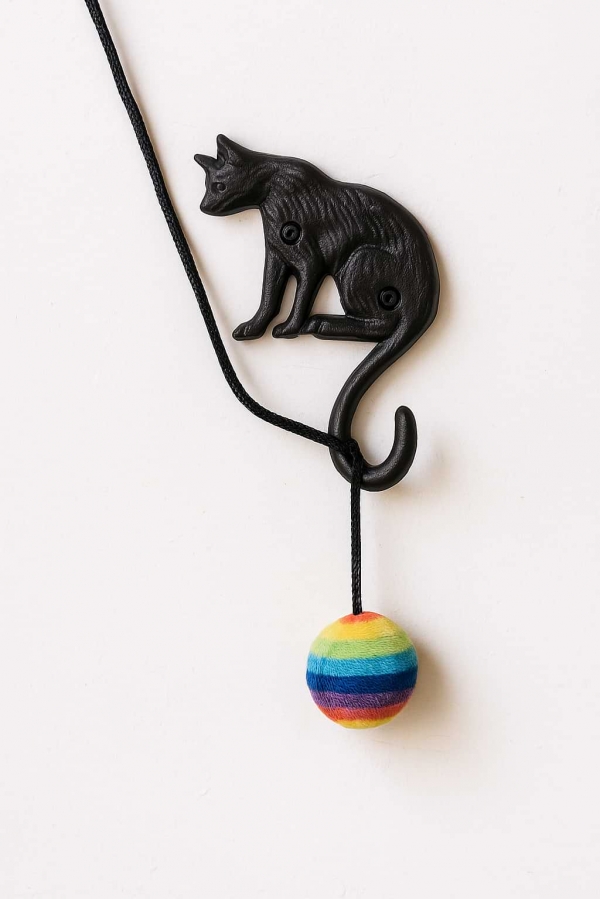 Nástenný háčik mačka 18x11cm