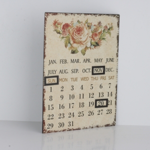 Nástenný kalendár s magnetmi ruže 25x33cm
