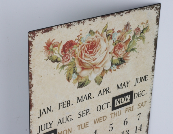 Nástenný kalendár s magnetmi ruže 25x33cm
