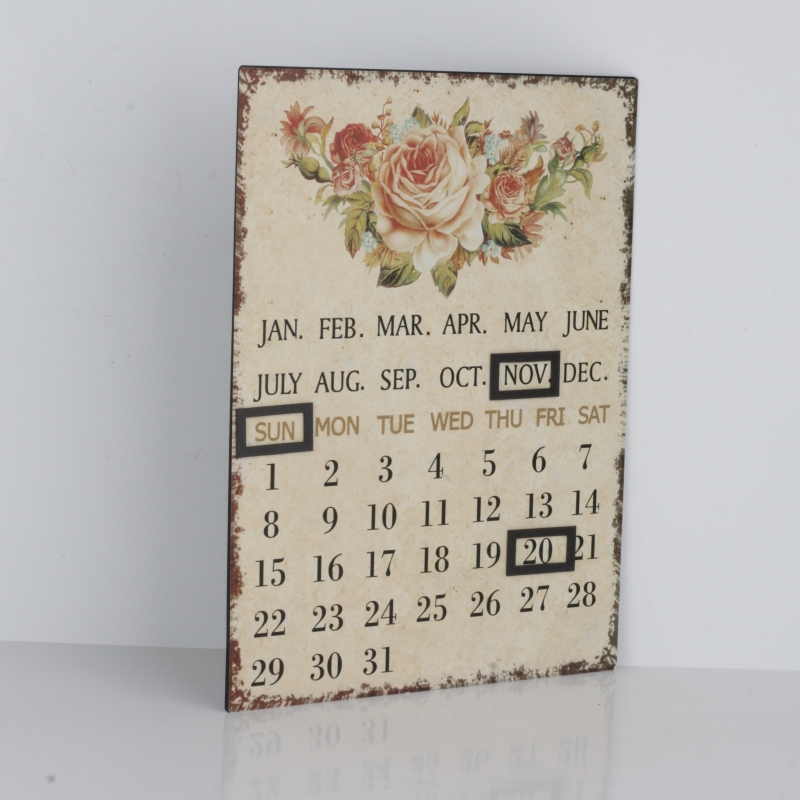 Nástenný kalendár s magnetmi ruže 25x33cm