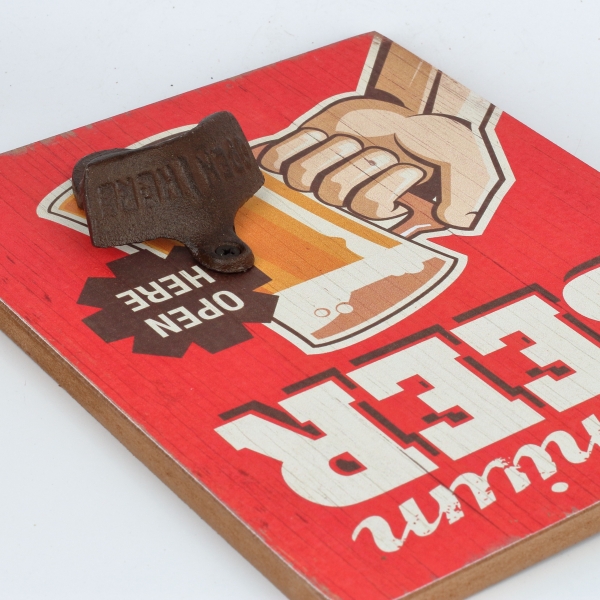 Nástenný otvárač fliaš PREMIUM BEER 16x23cm