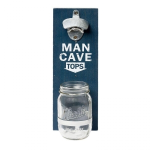 Nástenný otvárač fliaš sa pohárom na zátky 32cm