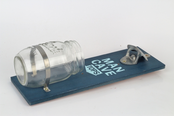 Nástenný otvárač fliaš sa pohárom na zátky 32cm