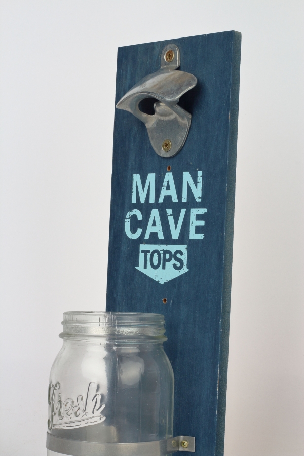 Nástenný otvárač fliaš sa pohárom na zátky 32cm