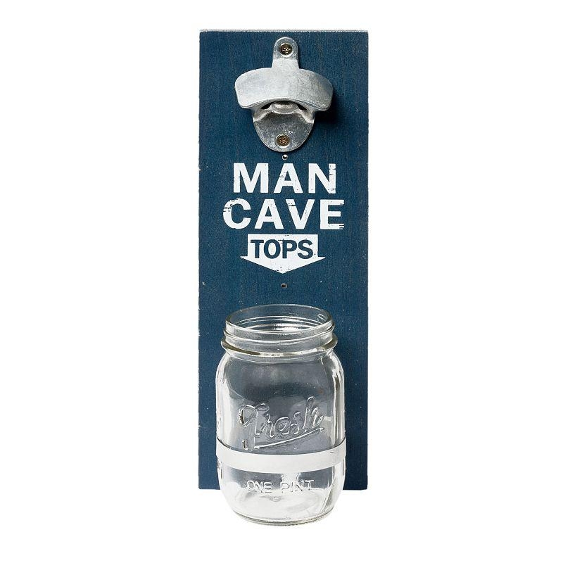 Nástenný otvárač fliaš sa pohárom na zátky 32cm