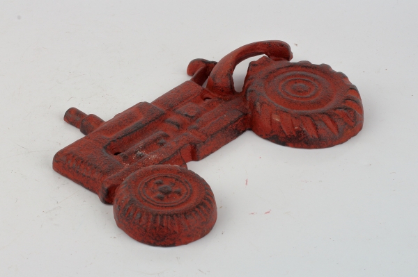 Nástenný otvírák na láhve traktor červený 20x14cm