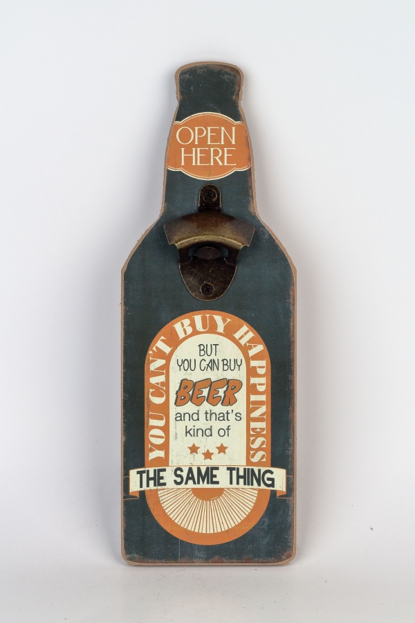 Nástenný otvárač na pivo 36cm