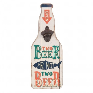 Nástenný otvárač na pivo 40cm