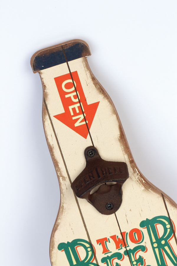 Nástenný otvárač na pivo 40cm