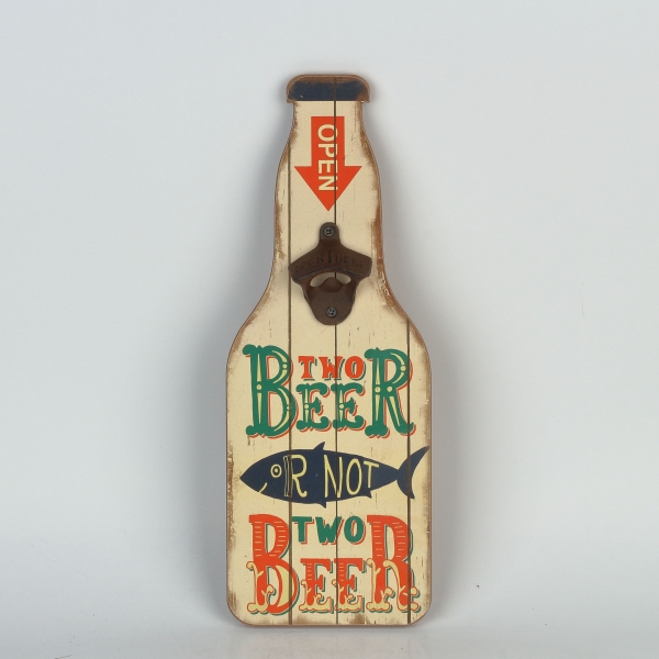 Nástenný otvárač na pivo 40cm