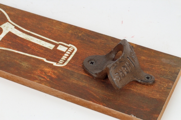 Nástenný otvárač na pivo GOOD PEOPLE DRINK GOOD BEER 40cm